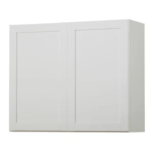 Diamond NOW Arcadia 36-in W x 30-in H x 12-in D White Wall Fully Assembled Cabinet (Recessed Panel Shaker Door Style)