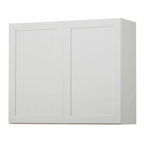 Diamond NOW Arcadia 36-in W x 30-in H x 12-in D White Wall Fully Assembled Cabinet (Recessed Panel Shaker Door Style)
