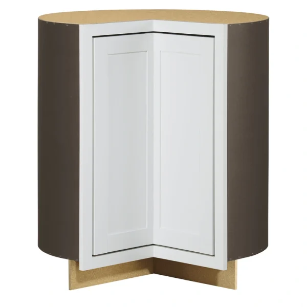 Diamond NOW Arcadia 36-in W x 35-in H x 23.75-in D White Lazy Susan Corner Base Fully Assembled Cabinet (Recessed Panel Shaker Style)