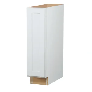 Diamond NOW Arcadia 9-in W x 35-in H x 23.75-in D White Base Fully Assembled Cabinet (Recessed Panel Shaker Door Style)