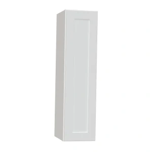 Diamond NOW Arcadia 9-in W x 36-in H x 12-in D White Wall Fully Assembled Cabinet (Recessed Panel Shaker Door Style)