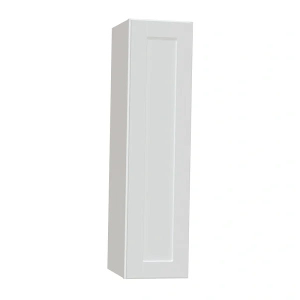 Diamond NOW Arcadia 9-in W x 36-in H x 12-in D White Wall Fully Assembled Cabinet (Recessed Panel Shaker Door Style)