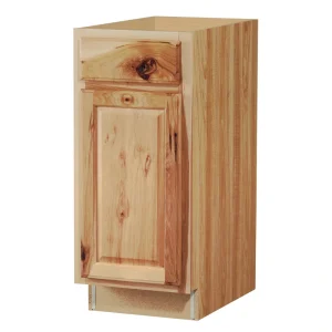 Diamond NOW Denver 15-in W x 35-in H x 23.75-in D Natural Rustic Hickory 1-Drawer Base Fully Assembled Cabinet (Raised Panel Square Style)