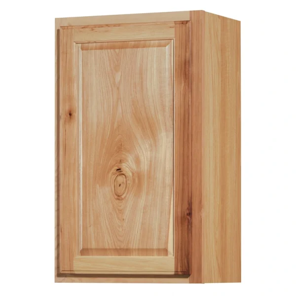 Diamond NOW Denver 18-in W x 30-in H x 12-in D Natural Rustic Hickory Wall Fully Assembled Cabinet (Raised Panel Square Door Style)