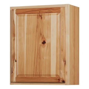 Diamond NOW Denver 24-in W x 30-in H x 12-in D Natural Rustic Hickory Wall Fully Assembled Cabinet (Raised Panel Square Door Style)