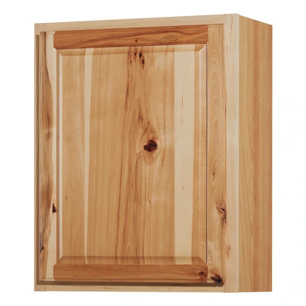 Diamond NOW Denver 24-in W x 30-in H x 12-in D Natural Rustic Hickory Wall Fully Assembled Cabinet (Raised Panel Square Door Style)