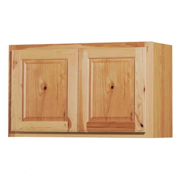 Diamond NOW Denver 30-in W x 18-in H x 12-in D Natural Rustic Hickory Wall Fully Assembled Cabinet (Raised Panel Square Door Style)