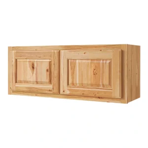 Diamond NOW Denver 36-in W x 14-in H x 12-in D Natural Rustic Hickory Wall Fully Assembled Cabinet (Raised Panel Square Door Style)