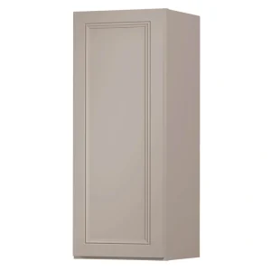 Diamond NOW Wintucket 12-in W x 36-in H x 12-in D Cloud Gray Wall Fully Assembled Cabinet (Recessed Panel Square Door Style)