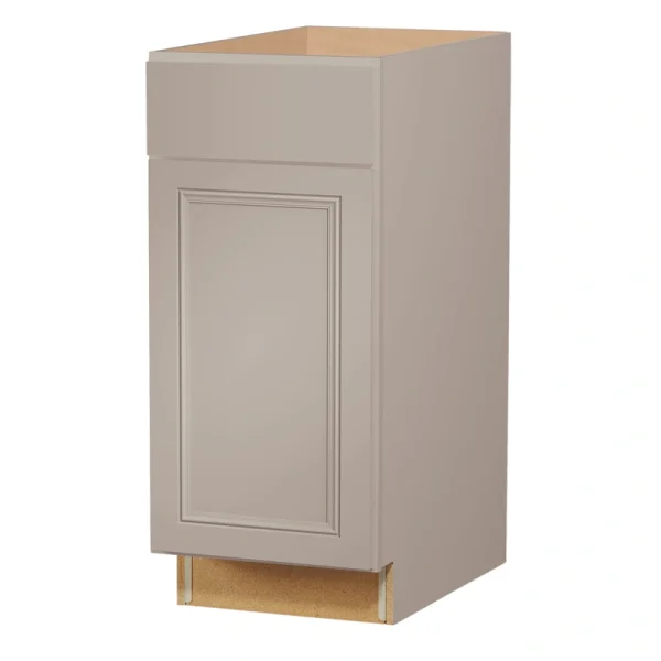 Diamond NOW Wintucket 15-in W x 35-in H x 23.75-in D Cloud Gray 1-Drawer Base Fully Assembled Cabinet (Recessed Panel Square Style)