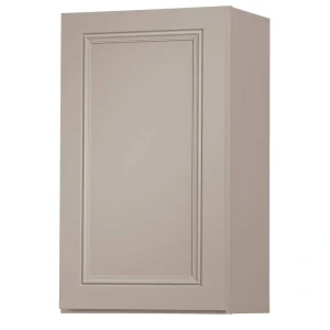 Diamond NOW Wintucket 18-in W x 30-in H x 12-in D Cloud Gray Wall Fully Assembled Cabinet (Recessed Panel Square Door Style)