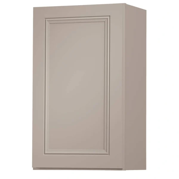 Diamond NOW Wintucket 18-in W x 36-in H x 12-in D Cloud Gray Wall Fully Assembled Cabinet (Recessed Panel Square Door Style)
