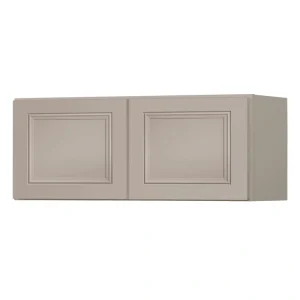 Diamond NOW Wintucket 30-in W x 12-in H x 12-in D Cloud Gray Wall Fully Assembled Cabinet (Recessed Panel Square Door Style)