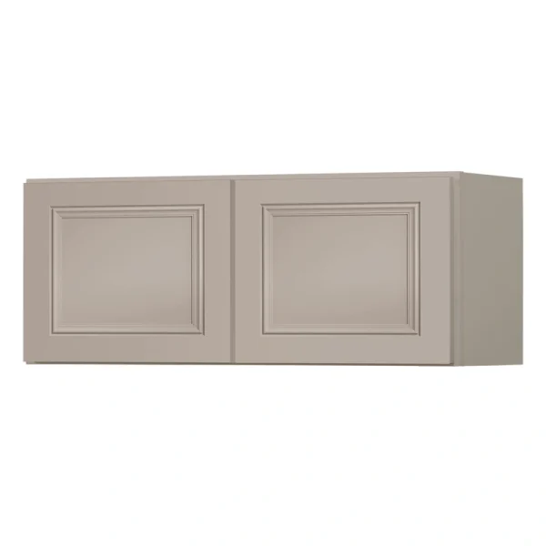 Diamond NOW Wintucket 30-in W x 12-in H x 12-in D Cloud Gray Wall Fully Assembled Cabinet (Recessed Panel Square Door Style)