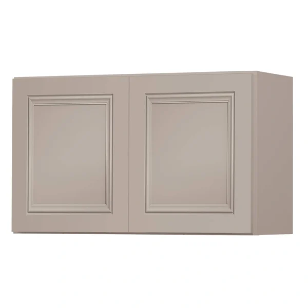 Diamond NOW Wintucket 30-in W x 18-in H x 12-in D Cloud Gray Wall Fully Assembled Cabinet (Recessed Panel Square Door Style)