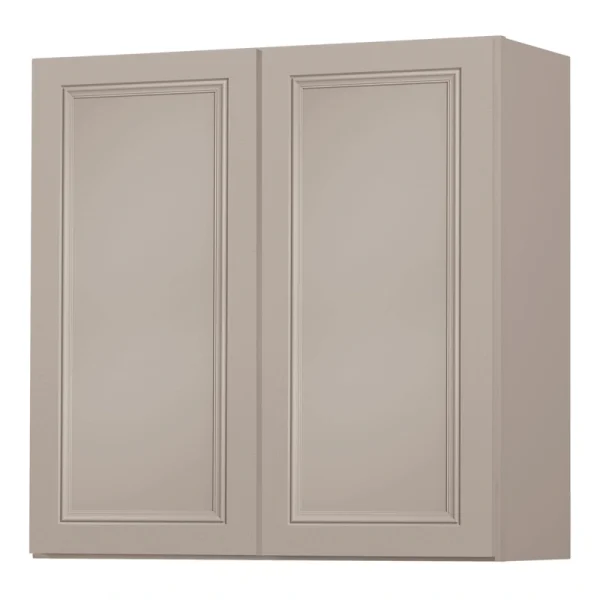 Diamond NOW Wintucket 30-in W x 30-in H x 12-in D Cloud Gray Wall Fully Assembled Cabinet (Recessed Panel Square Door Style)