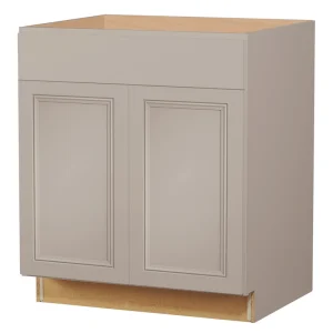 Diamond NOW Wintucket 30-in W x 35-in H x 23.75-in D Cloud Gray 1-Drawer Base Fully Assembled Cabinet (Recessed Panel Square Style)