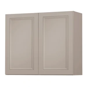 Diamond NOW Wintucket 36-in W x 36-in H x 12-in D Cloud Gray Wall Fully Assembled Cabinet (Recessed Panel Square Door Style)