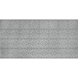Dimensions 4-ft x 2-ft Nickel Polystyrene Surface-mount Ceiling Tile (1-Pack, 8-sq ft / Case) T726942404