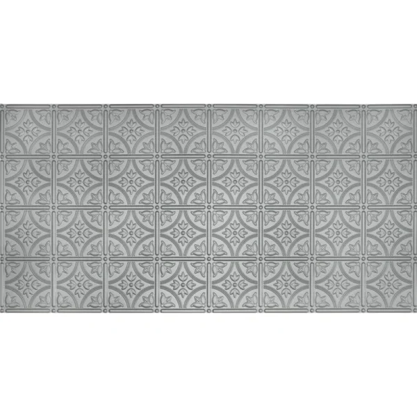 Dimensions 4-ft x 2-ft Nickel Polystyrene Surface-mount Ceiling Tile (1-Pack, 8-sq ft / Case) T726942404