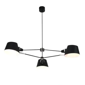 DLSS Lighting Aluminum Black Cover Color Indoor Lighting Chandelier