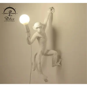 DLSS Lighting Artistic Design Modern Monkey Wall Lamp for Indoor Bright Lighting