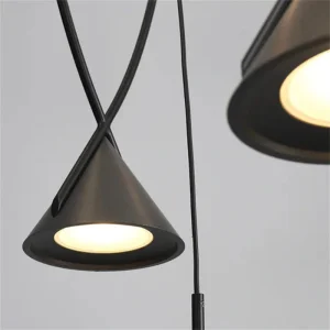 DLSS Lighting Black LED Small Hanging Lamp for Room