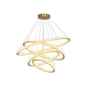 DLSS Lighting Co.,Ltd Creative Design Hotel Lobby Decoration Large Round Gold Pendant Lighting Lamp