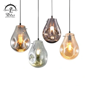 DLSS Lighting Co., Ltd. Creative Glass Shade LED Lamp for Hotel Decor Indoor Pendant Lighting