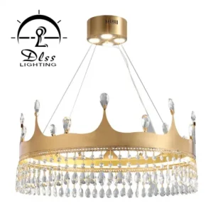 DLSS Lighting Co., Ltd Hot Sale Large Pendant Hanging Light LED Crystal Chandeliers Modern Decorative Pendant Lamp