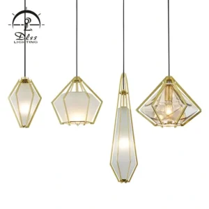 DLSS Lighting Co., Ltd. Indoor Room Glam Green Glass Pendant Light