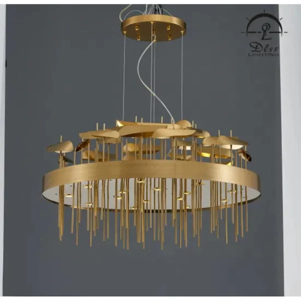 DLSS Lighting Co., Ltd LED Brass Factory Italy Designs Big Round Chandelier