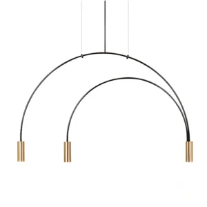 DLSS Lighting Commercial Shop Modern Luminaire Antique Iron Aluminum LED Pendant Lamp