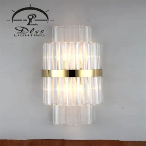 DLSS Lighting Creative Crystal Deluxe Wall Lamp for Villa Bedside Hotel Wall Lamp