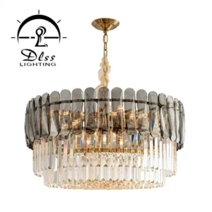 DLSS Lighting Crystal Restaurant Living Room Oval Pendant Lamp