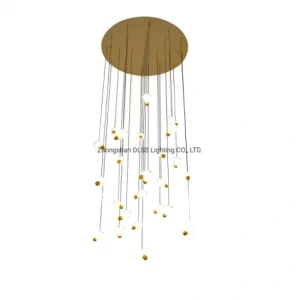 DLSS Lighting Dlss Wholesale Bulb Energy Saving Light Suspension Gold Pendant Lamp