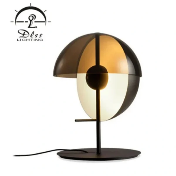 DLSS Lighting Glass Shade Art Lamp Bedside Decorative Table Lamp