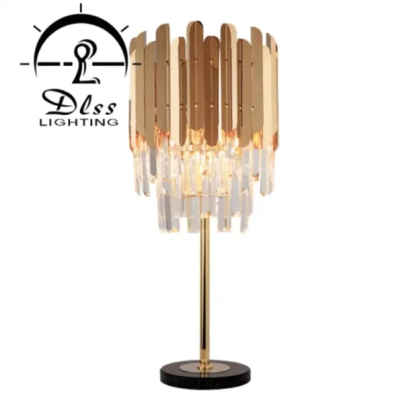 DLSS Lighting Modern Crystal LED Wall Lamp Simple Creative Bedroom Crystal Table Lamp
