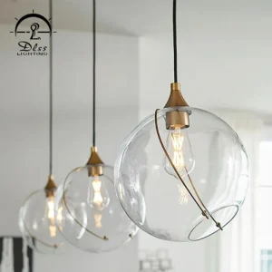 DLSS Lighting Modern Style Interior Lighting Hotel Decoration LED Chandelier Creative Glass Pendant Lamp