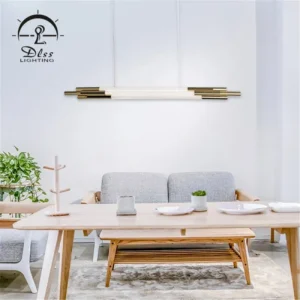 DLSS Lighting Modern Style Tube Glass Chandelier Lamp and Wall Lighting