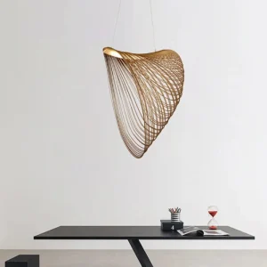 DLSS Lighting Modern Wood LED Light Home Decoration Chandelier Lighting Suspension Pendant Lamp