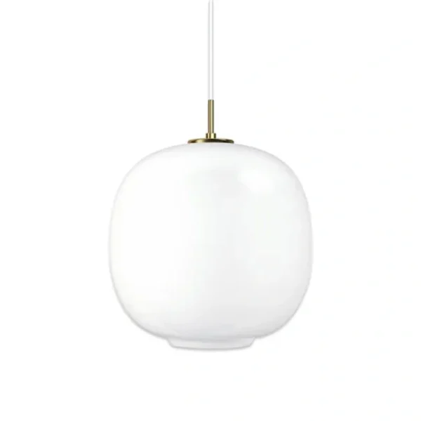 DLSS Lighting White Glass Globe Simple Style Lighting Pendant Lamp