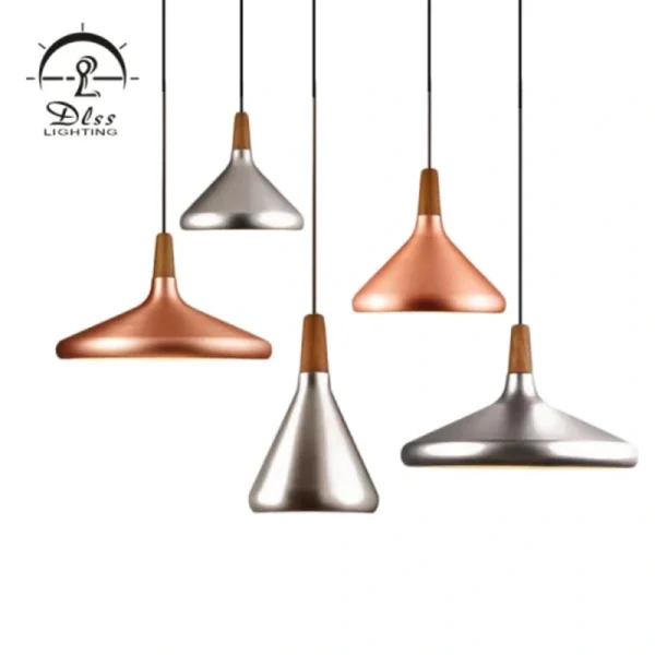DLSS Lighting Wood Aluminium E27 Lighting Chandelier Wholesale Price Pendant Lights
