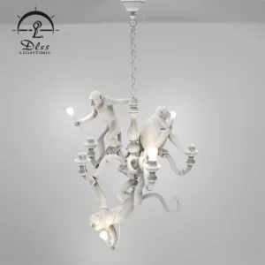 DLSS Wholesale Modern LED Pendant Monkey Lamp B2b Home Chandelier Light