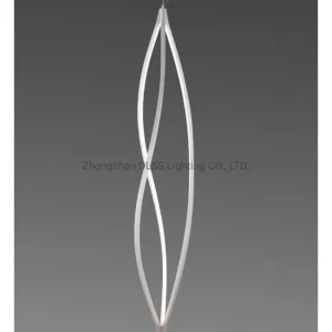 Dlsslighting Big White Color LED Wholesale LED Simple Hanging Chandelier