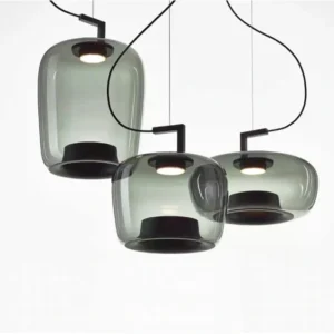 DLSSlighting Dlss New Pendant Lighting Home Decoration Amber Glass Lamp Shade Modern LED Pendant Lamp