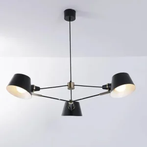 DLSSlighting Industrial Style Lighting Iron Chandelier Hotel Home Interior Decoration LED Pendant Lamp