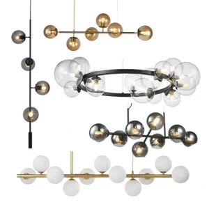 DLSSlighting Nordic Style Interior-Lighting E27 Glass Dining LED Chandelier Lights-Lighting