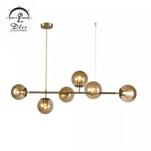 DLSSlighting Nordic Style Modern Design Home Dining Table Glass Ball Hanging Decorative LED Ceiling Pendant Light