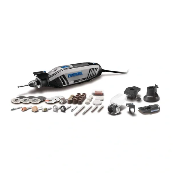 Dremel 4300 Series 1.8 Amp Variable Speed Corded Rotary Tool Kit with 11-Pc EZ Lock Cutting Rotary Accessories Kit